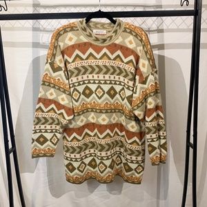 Funky 90's Zig Zag Crewneck Sweater